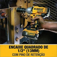 DEWALT Chave de Impacto 20V MAX* XR 1/2" (13mm) 203Nm - Potência e Controle para Seus Projetos - imagem 4