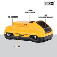 Bateria Dewalt 20V MAX 3Ah Compacta com LED - DCB230: Potência e Durabilidade para Seus Projetos - imagem 3