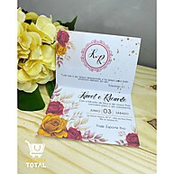Convites de Casamento Vermelho com Dourado: Elegância e Promoção! - imagem 1