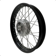 Roda Traseira Completa Raio 4mm YBR 125 / Factor Aro Preto - Pronta para Rodar! - imagem 4