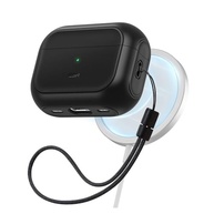 Capa Case M4gSafe para AirPods Pro/Pro 2 Preta: Proteção Híbrida e Alça de Transporte - imagem 2