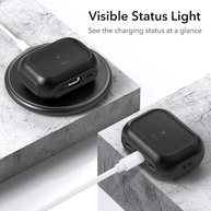 Capa Case M4gSafe para AirPods Pro/Pro 2 Preta: Proteção Híbrida e Alça de Transporte - imagem 5