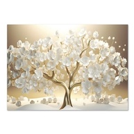 Quadro Decorativo Floral Árvore da Prosperidade 100x70 cm | Tela Canvas Moderna para Sala, Quarto e Hall - imagem 3