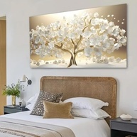 Quadro Decorativo Floral Árvore da Prosperidade 100x70 cm | Tela Canvas Moderna para Sala, Quarto e Hall - imagem 2
