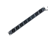Extensão Régua Rack 19" MVolts: 8 Tomadas, 1m Cabo e Proteção para Seus Equipamentos - imagem 1