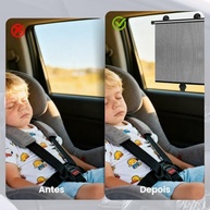 Kit 2 Cortinas de Sol Retrátil para Carro - Proteção UV e Bloqueio de Calor - imagem 5