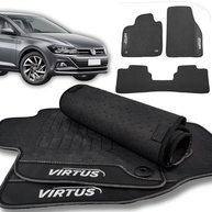 Conjunto de Tapetes Emborrachados para VW Virtus 2017-2024: Proteção Total e Limpeza Fácil - imagem 2
