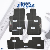 Tapete Emborrachado Cronos 3 Peças 2017-2025 Lanzi: Proteção e Estilo para Seu Carro - imagem 3