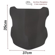 Acrílico Sem Ferragem 35CM para Moto Lander 250 - Fumê | Proteção Elegante e Segura - imagem 4
