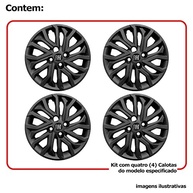 Kit 4 Calotas Aro 15 Fiat Mobi Argo Cronos Black Piano - Estilo e Proteção - imagem 4
