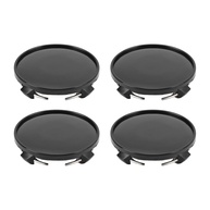 Tampas Centrais de Roda Premium 4pcs - Preto Brilhante | Modifique Seu Carro com Estilo e Proteção - imagem 1