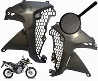 Carenagem Lateral XRE 300 ABS Design Colmeia Preto Par - Estilo e Proteção - imagem 3