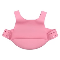 Babador Infantil Silicone com Cinta Ajustável Rosa - Proteção Total Contra Bagunça - imagem 2
