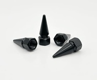 Tampas de Válvula Elektroplate Black Spike: Estilo e Proteção Universal para Seu Veículo - imagem 2