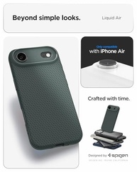 Capa Spigen Liquid Air para iPhone 17 Air - Verde Abismo: Proteção Premium e Estilo - imagem 3