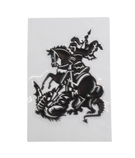 Adesivo São Jorge Guerreiro 10x8cm - Proteção e Fé para Seu Carro - imagem 1
