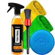 Kit Automotivo Proteção e Brilho Carnaúba Tok Final Vonixx 500ml Pincel Detalhamento Aplicador Espuma 2 Toalhas - imagem 1