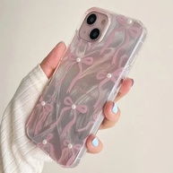 Capa iPhone Floral 3D: Pink, Laços e Proteção! - imagem 3
