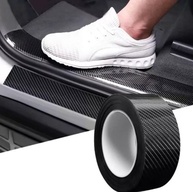 Protetor de Soleira Fibra de Carbono 4m x 15cm: Proteção Premium e Estilo para Seu Carro - imagem 1