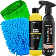 Kit Completo Sinergy Plastic: Lavagem e Proteção Premium para Plásticos do seu Carro - imagem 2