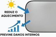 Kit Tapa Sol Blackout para Carro: Proteção UV 99% e Conforto Térmico com Ventosas (2 Unidades) - imagem 3
