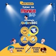 Fralda Turma da Mônica Baby Jumbo P: Até 12h de Proteção! - imagem 2