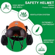 Capacete de Segurança LOHASTAR com Viseira e Proteção Auditiva: Proteção Completa para Arboristas e Madeireiros - imagem 5