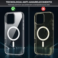 Capa MagSafe Transparente Premium para iPhone 13: Slim, Anti-Amarelamento e Proteção de Câmera - imagem 5