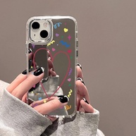 Capa iPhone com Espelho e Coração: Estilo e Proteção! - imagem 4