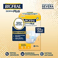 Fralda Geriátrica Bigfral Derma Plus G – 7 Unidades de Conforto e Proteção - imagem 2