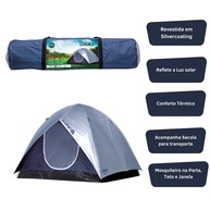 Barraca Camping Luna 5 Pessoas: Conforto e Proteção! - imagem 2