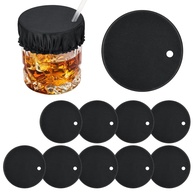 Capas de Bebida Scrunchie com Tampa Reutilizável - Proteção Contra Contaminação em Bares e Festas - imagem 1