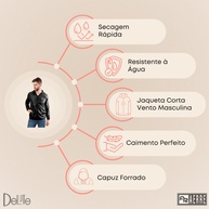 Jaqueta Corta Vento Masculina: Leveza e Proteção - imagem 2