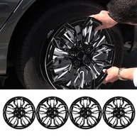 Conjunto 4 Calotas 14 Polegadas ABS Preto - Proteção e Estilo Universal para Carros e SUVs - imagem 5
