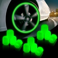 20 Tampas de Válvula de Pneu Luminosas - Brilho Noturno e Proteção Universal - imagem 1