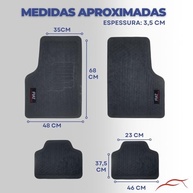 Tapete Emborrachado Fiat Palio Fire 2002-2017: Proteção e Estilo Lavável - imagem 4