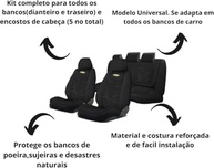 Capas de Banco Automotivo em Tecido Grosso Original: Proteção e Estilo para Seu GM Corsa, Agile, Onix, Celta, Prisma e Astra - imagem 3
