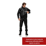 Conjunto Impermeável PVC Tornado Preto M: Proteção Total para Motoqueiros - imagem 3
