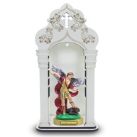Capela com Imagem de São Miguel Arcanjo - Proteção Espiritual Inquebrável (20cm) - imagem 1
