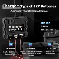 Carregador de Bateria Marítimo 3 Bancos 30A IP68: Potência e Proteção para seu Barco - imagem 5