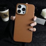 Capa iPhone: Proteção Premium em Couro Lichee - imagem 2