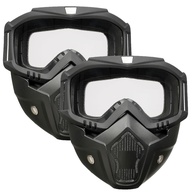 Pacote 2 Máscaras Airsoft Rosto Inteiro Tática Removível | Proteção Total - imagem 1