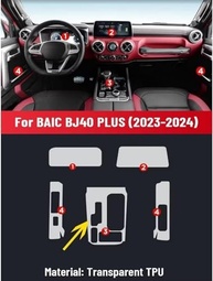 Proteção Premium para Central Multimídia BAIC BJ40 PLUS 2023 2024 - Película TPU Anti-Risco - imagem 3