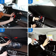 Protetor Solar Para-brisa Retrátil: Proteção UV e Térmica para Seu Carro - imagem 5