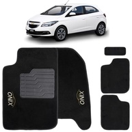 Tapete Carpete Onix 2012-2018 Preto Bordado: Proteção e Estilo para Seu Carro - imagem 2