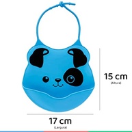 Buba Babador de Silicone com Pega Migalhas Colorido - Proteção e Estilo para Bebês - imagem 3