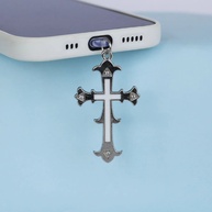 Plug de Poeira Cruz em Cristal: Elegância e Proteção - imagem 3