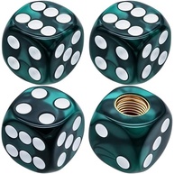 4 Tampas de Válvula de Pneu Estilo Dado Pérola - Proteção Anti-Vazamento Universal - imagem 2