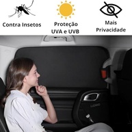 Cortina Protetora Solar Automotiva Universal - Proteção UV Essencial para Bebês, Crianças e Pets - imagem 4