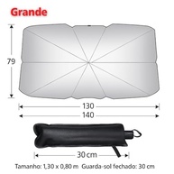 Quebra Sol Dobrável Universal: Proteção UV e Térmica Essencial para Seu Carro - imagem 5